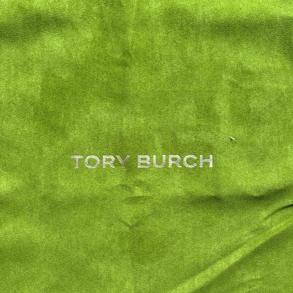 Tory Burch Lime Green Velvet Drawstring Pouch…Brand New never used..